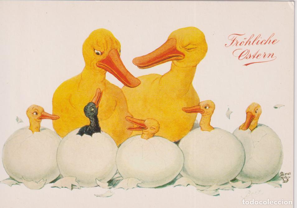 Postales: ANTIGUA POSTAL FELICES PASCUAS - ADMOS VERLAG LEIPZIG - REPRODUCCI&Oacute;N