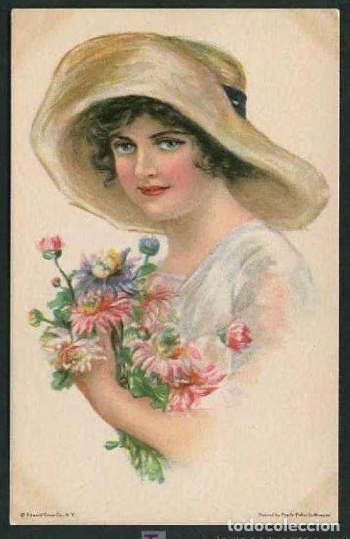 Postais: Ilustra *P. F. Le Munyan* Ed. American Girls n&ordm; 59. Circulada 1907.