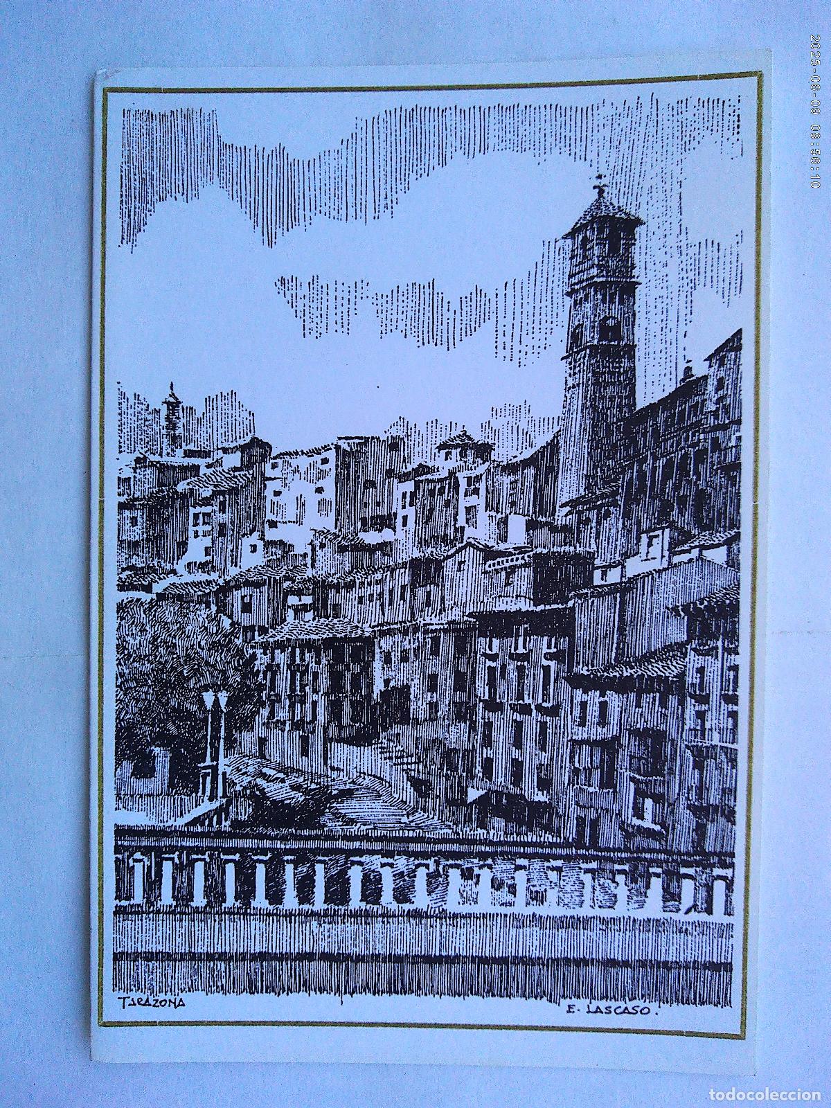Postales: POSTAL DE TARAZONA ( ZARAGOZA ). DIBUJO DE LASCASO