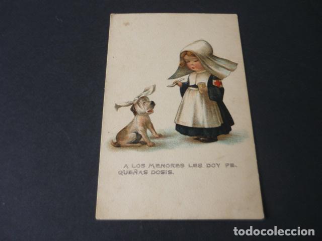 Postais: POSTAL MONJA ENFERMERA ILUSTRADOR