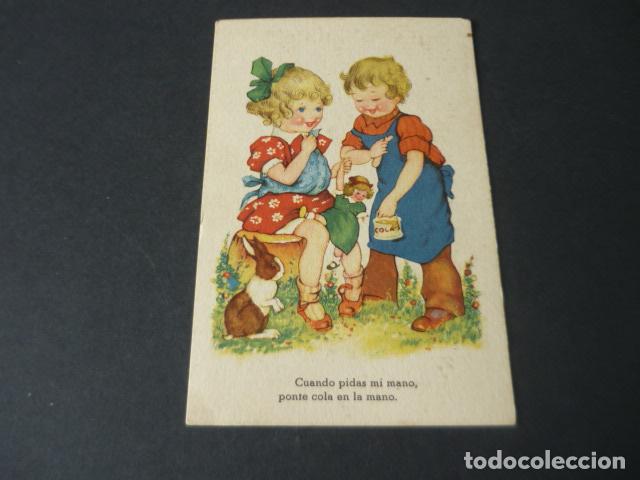 Postais: POSTAL NI&Ntilde;OS CON MU&Ntilde;ECA