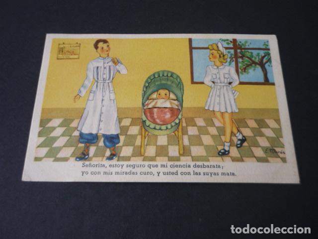 Postais: POSTAL MEDICO Y ENFERMERA ILUSTRADOR