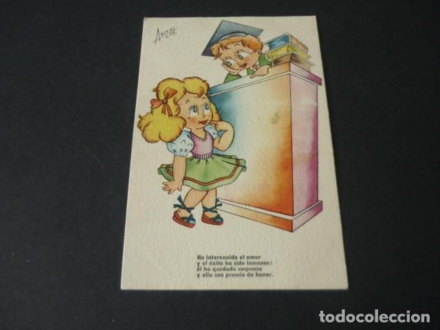 Postkarten: POSTAL NI&Ntilde;A Y JUEZ ILUSTRADOR