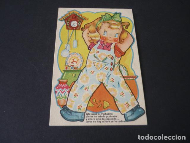 Cartoline: POSTAL NI&Ntilde;A Y RELOJ ILUSTRADOR