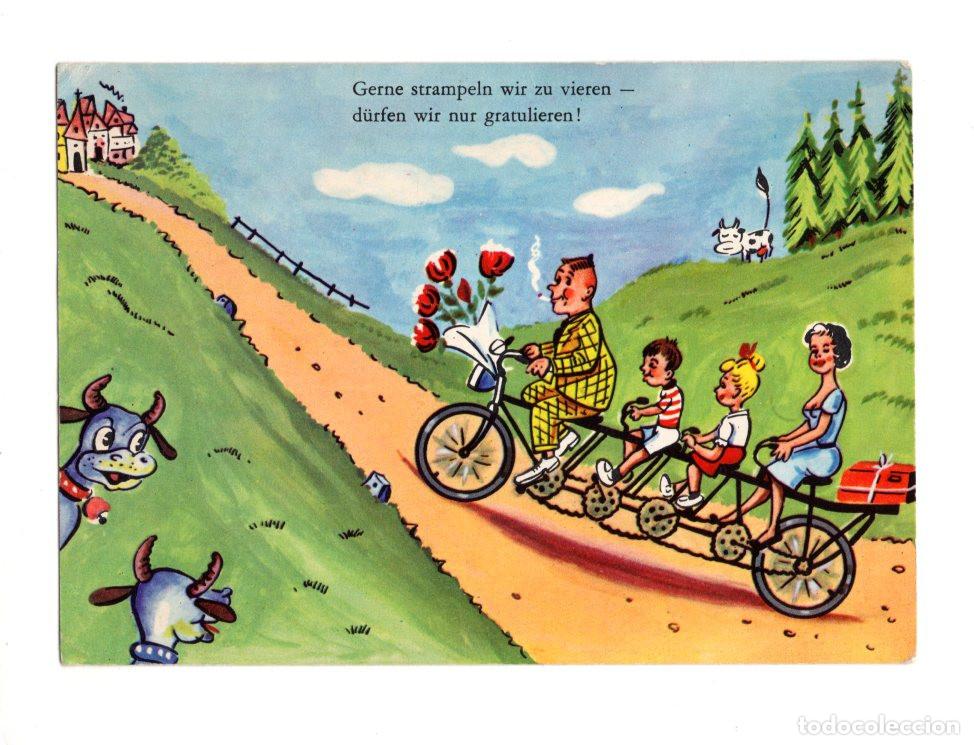 Cartoline: &iexcl;PEDALEAMOS CON MUCHO GUSTO, LOS CUATRO SOLO PODEMOS FELICITARTE!