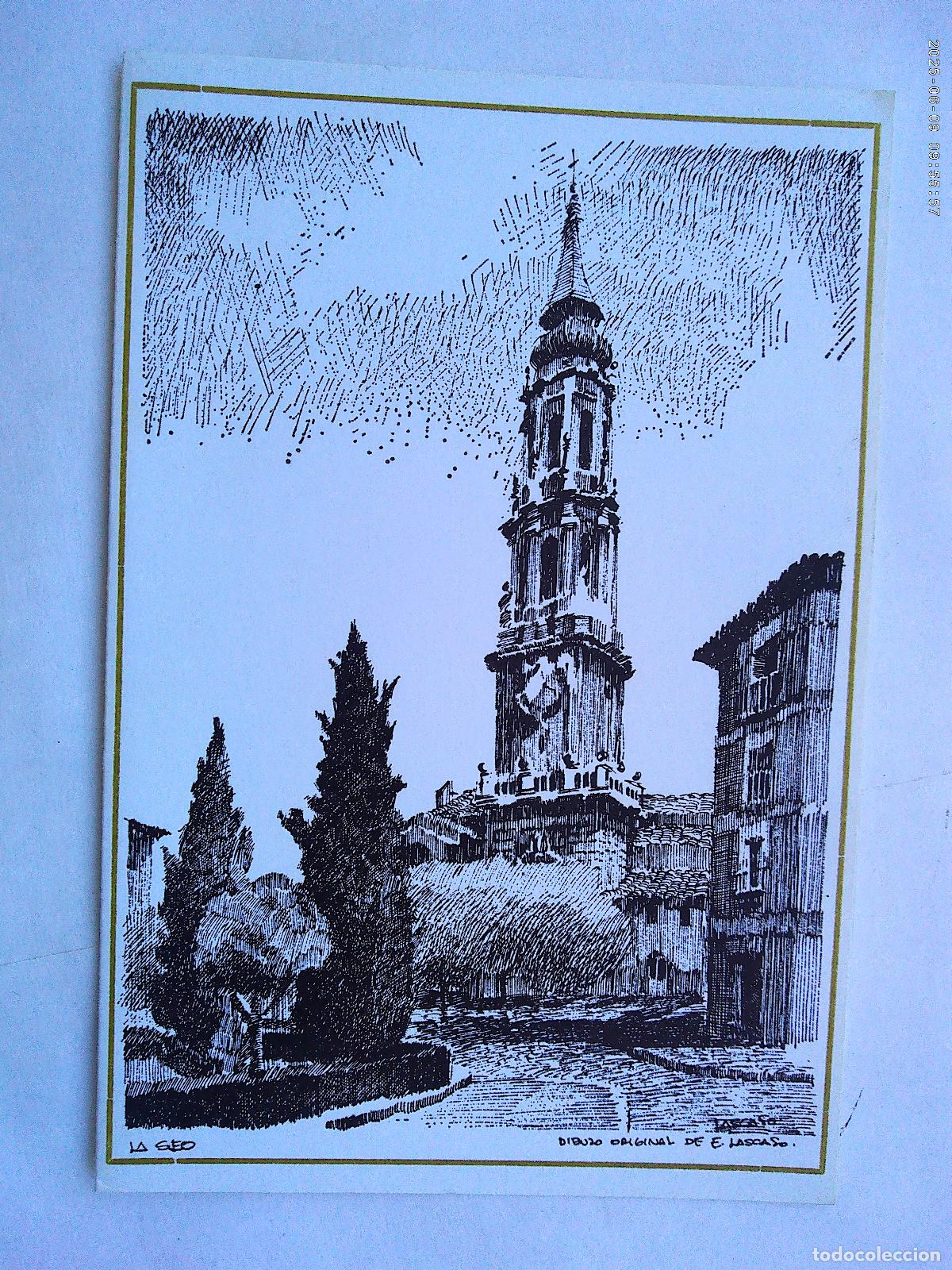 Cartes Postales: POSTAL DE ZARAGOZA : LA SEO . DIBUJO DE LASCASO