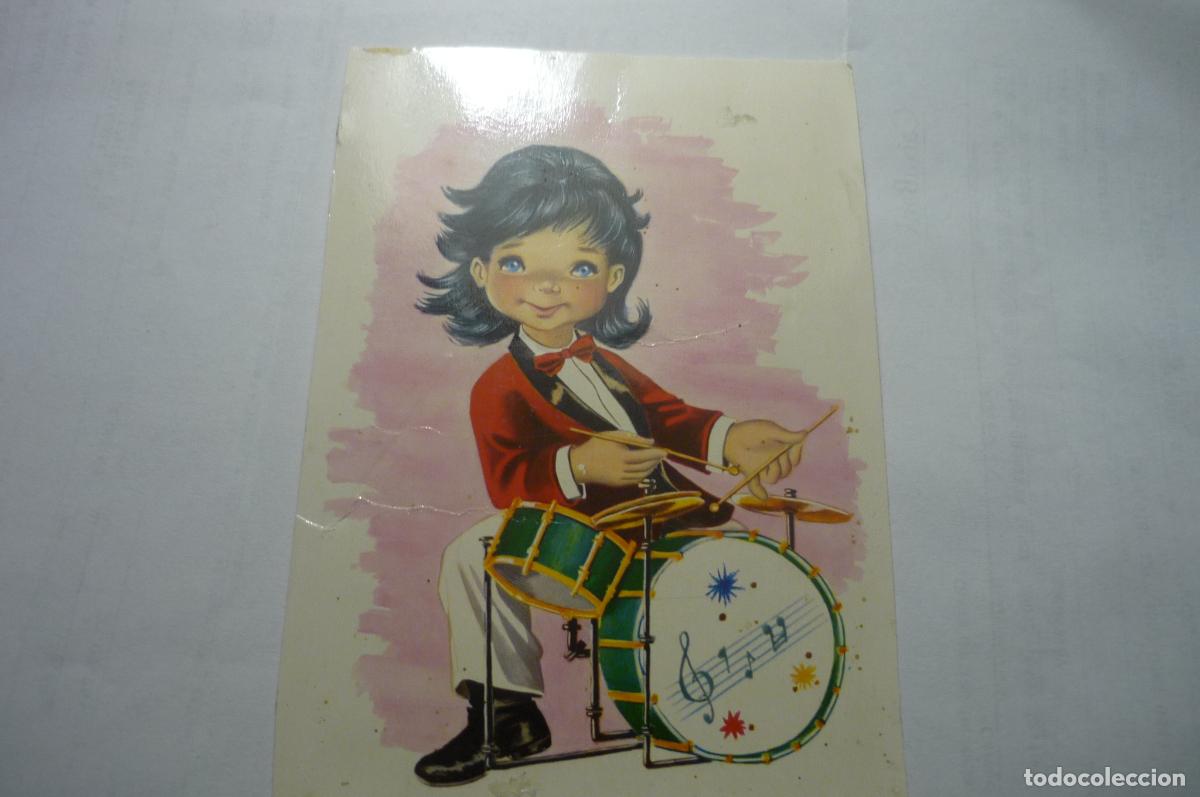 Postales: postal dibujo musico bateria c y z