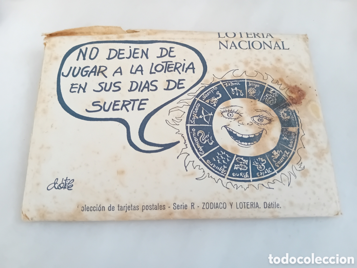 Postales: COLECCION DE 12 POSTALES LOTERIA NACIONAL CON SOBRE . SIGNOS DEL ZODIACO 1981. HOROSCOPOS.