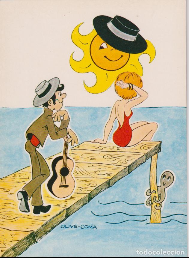 Postales: ILUSTRADOR: OLIV&Eacute;-COMA, VACACIONES, OJEANDO EL HORIZONTE - SAVIR N&ordm;503 - S/C