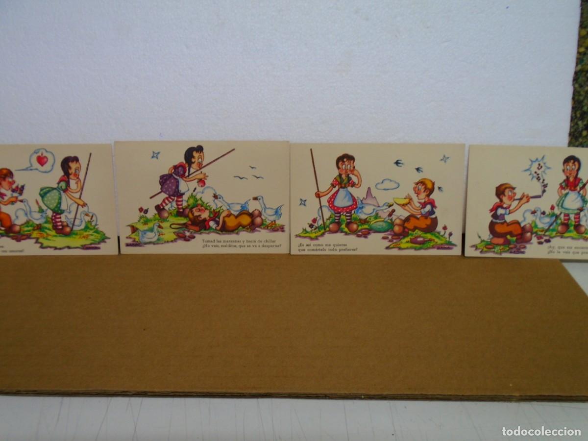 Postales: LOTE DE 4 POSTALES ILUSTRADAS,EDICIONES LLAMA,SERIE 3, MEDIADOS DEL XX.