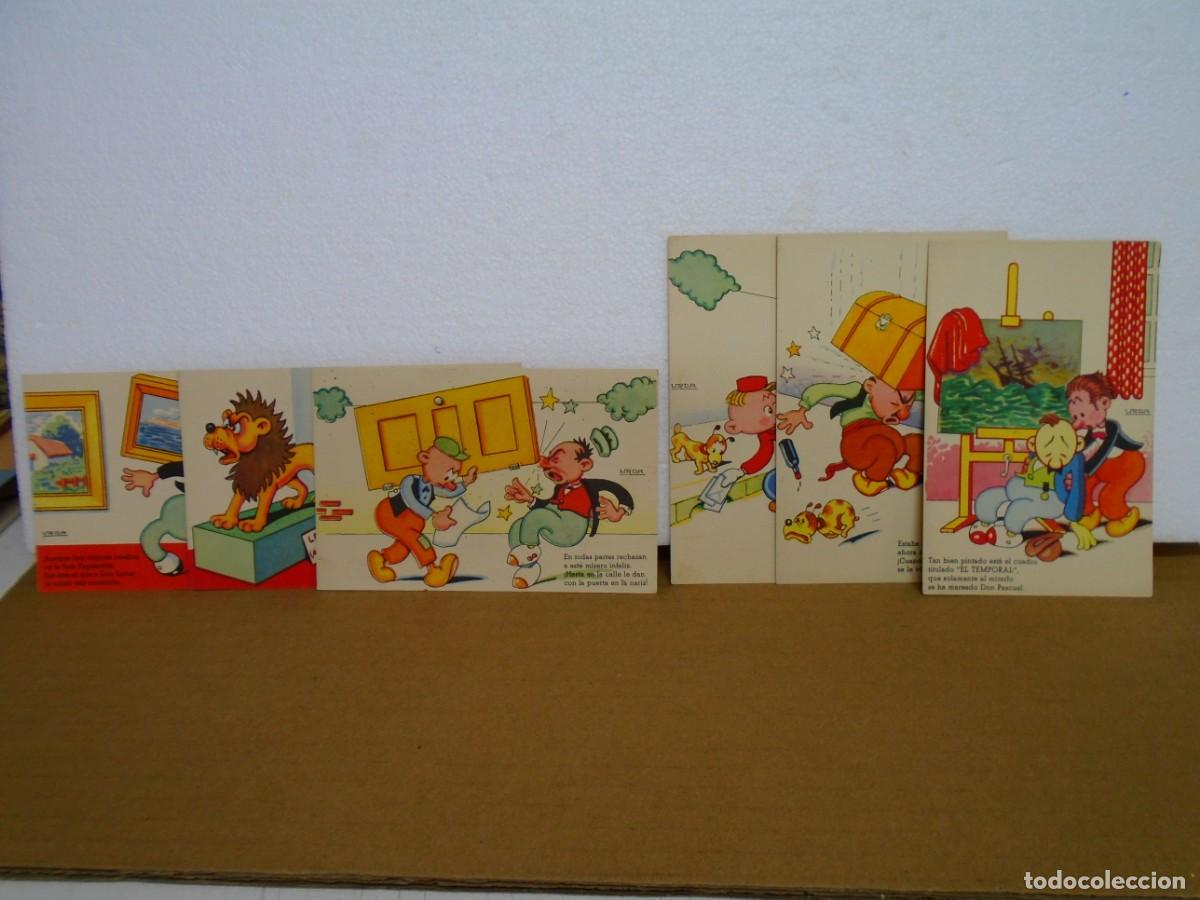 Postales: LOTE DE 6 POSTALES ILUSTRADAS,EDICIONES LLAMA,SERIE 2, MEDIADOS DEL XX.