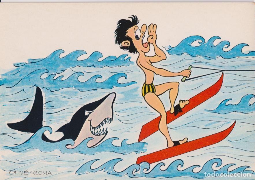 Postales: ILUSTRADOR: OLIV&Eacute;-COMA, DEPORTES, M&Aacute;S GAS! PEPE.. - SAVIR N&ordm;504 - S/C
