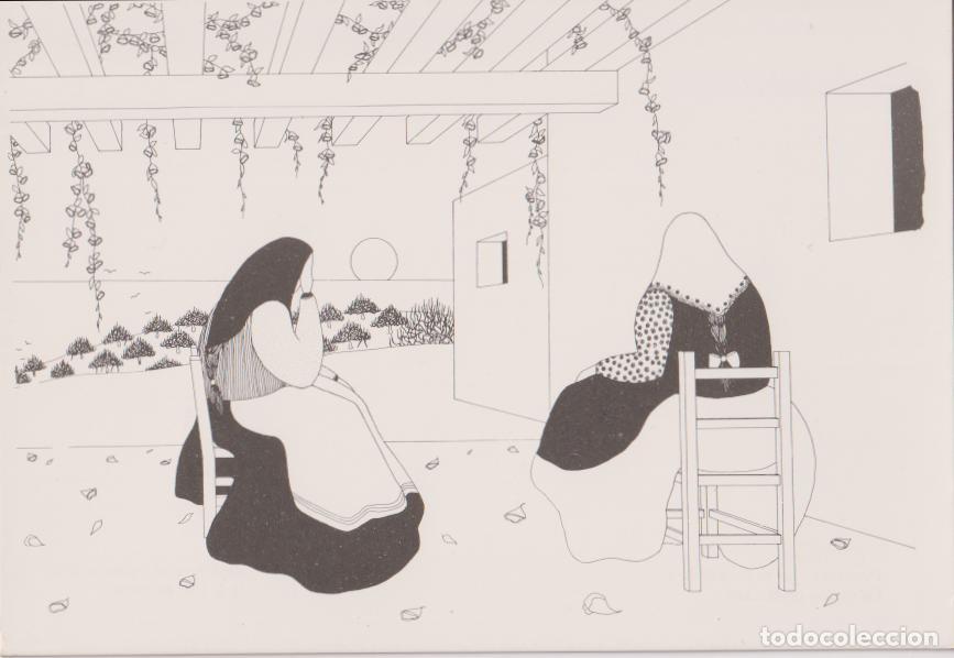Postales: ILUSTRADOR: JOAN RIBAS, DESCANSO BAJO LA ENREDEDERA - IBIZA - S/C