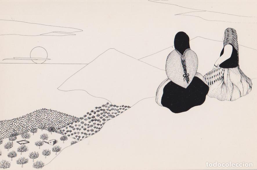 Postales: ILUSTRADOR: JOAN RIBAS, PUESTA DE SOL - IBIZA - S/C