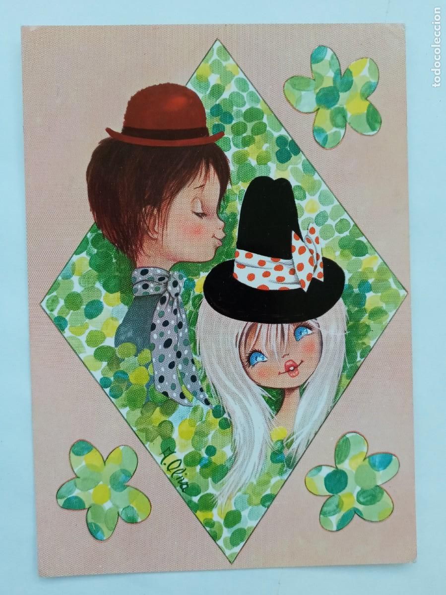 Postales: POSTAL HUMOR&Iacute;STICA CON DIBUJO DE PAREJA CON SOMBRERO. A&Ntilde;OS 70