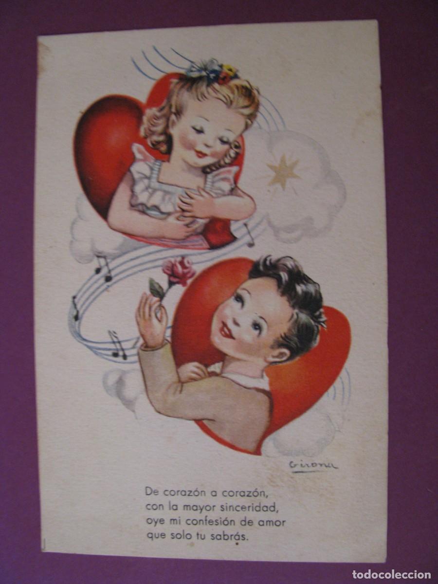 Postales: POSTAL DE IL. GIRONA. ED. ARTIGAS, MELODIAS EN BOGA. SERIE 119. ESCRITA 1949.