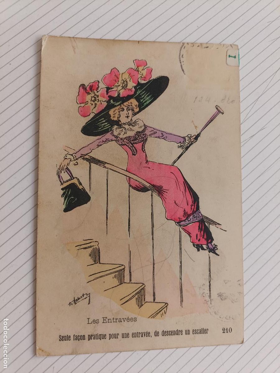 Postales: Les Entrav&eacute;es. Escrita en 1910