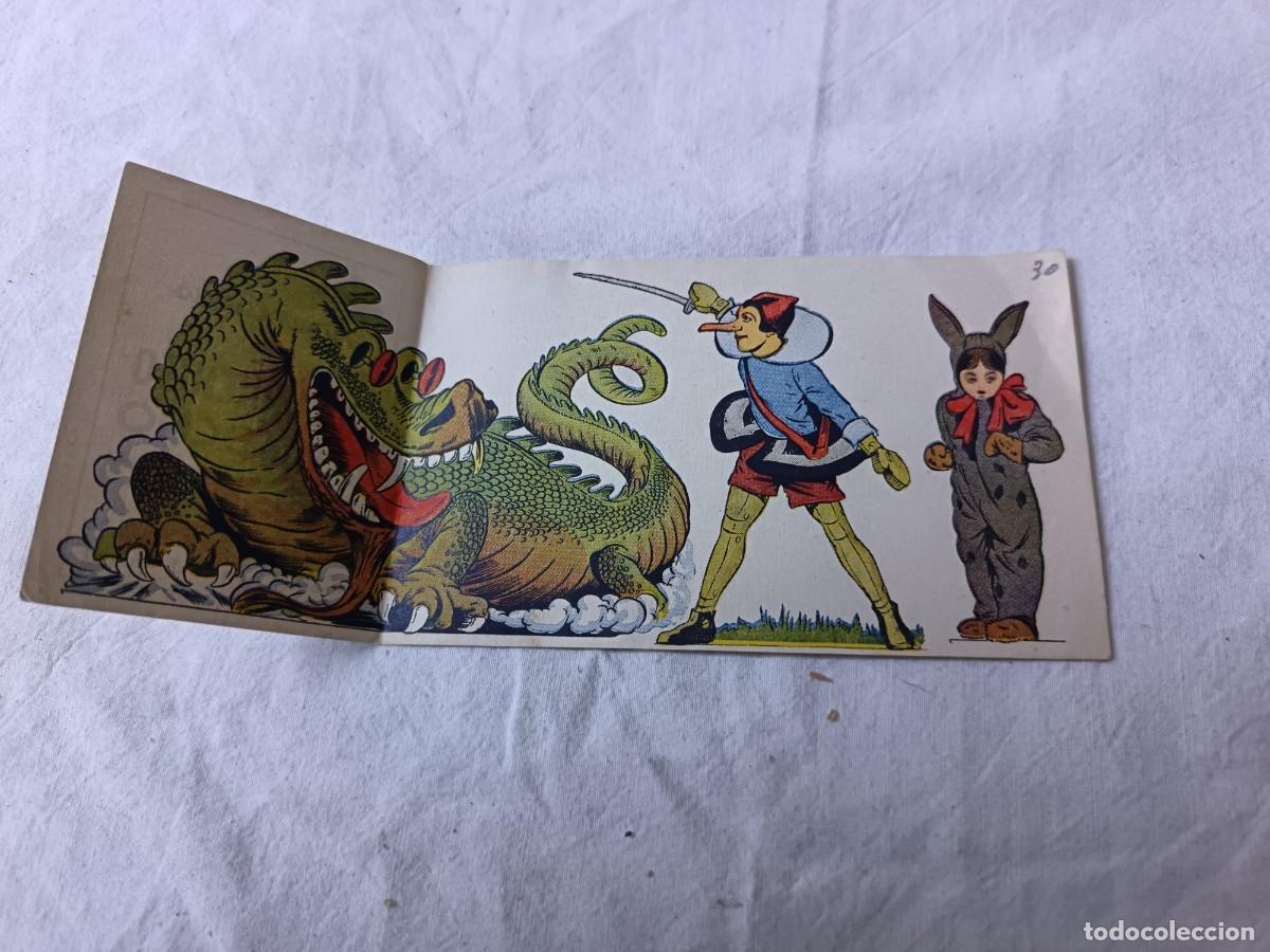 Postales: Antigua Postal, Las Aventuras de Cucuruchito y Pinocho, Pinocho Pipa y El Drag&oacute;n