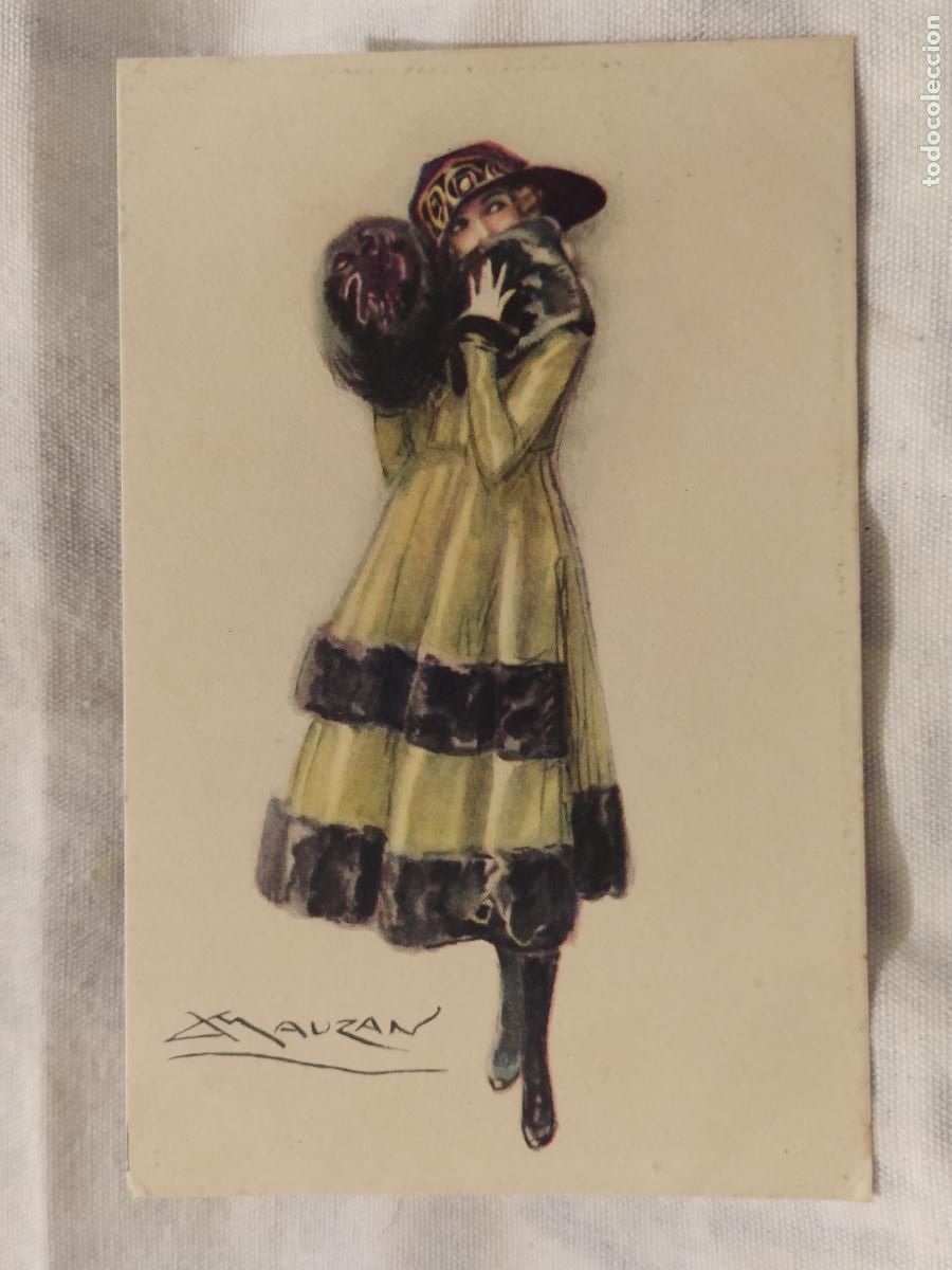 Postales: MAUZAN - LA MUJER DE LA BUFANDA - POSTAL ANTIGUA -(116.116)