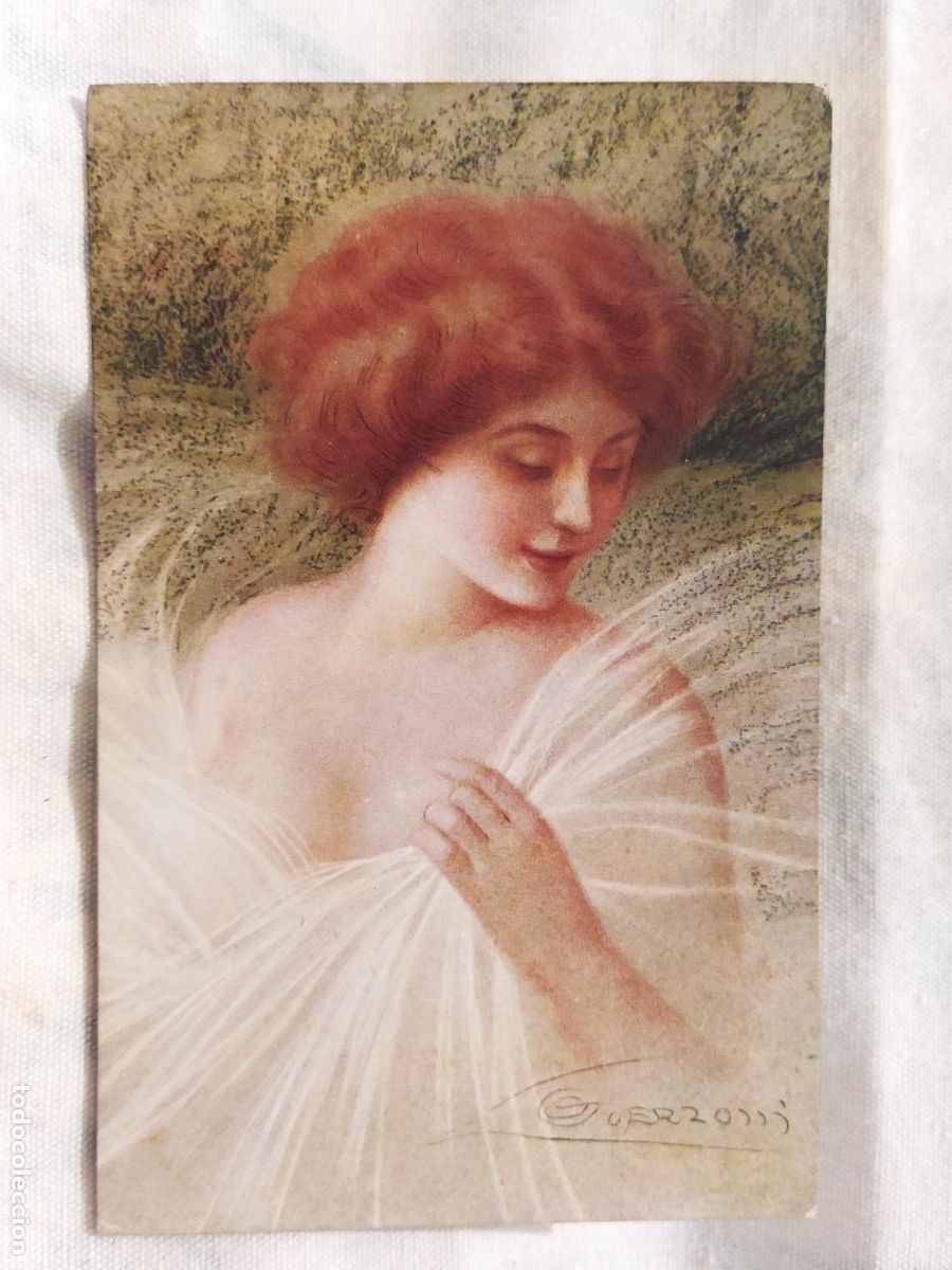 Postales: GUERZONI - LA MUJER SUGERENTE - POSTAL ANTIGUA -(116.118)