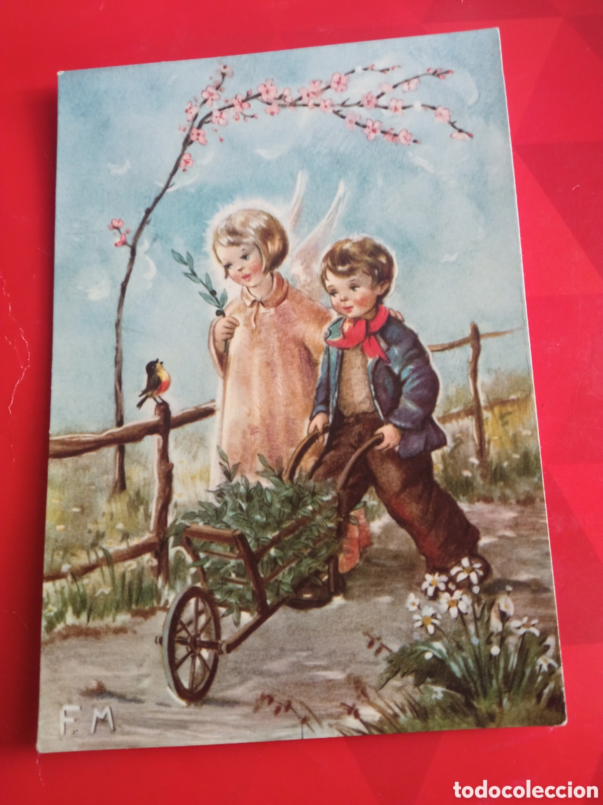 Postales: Antigua postal, vintage, El Angel de la Guarda