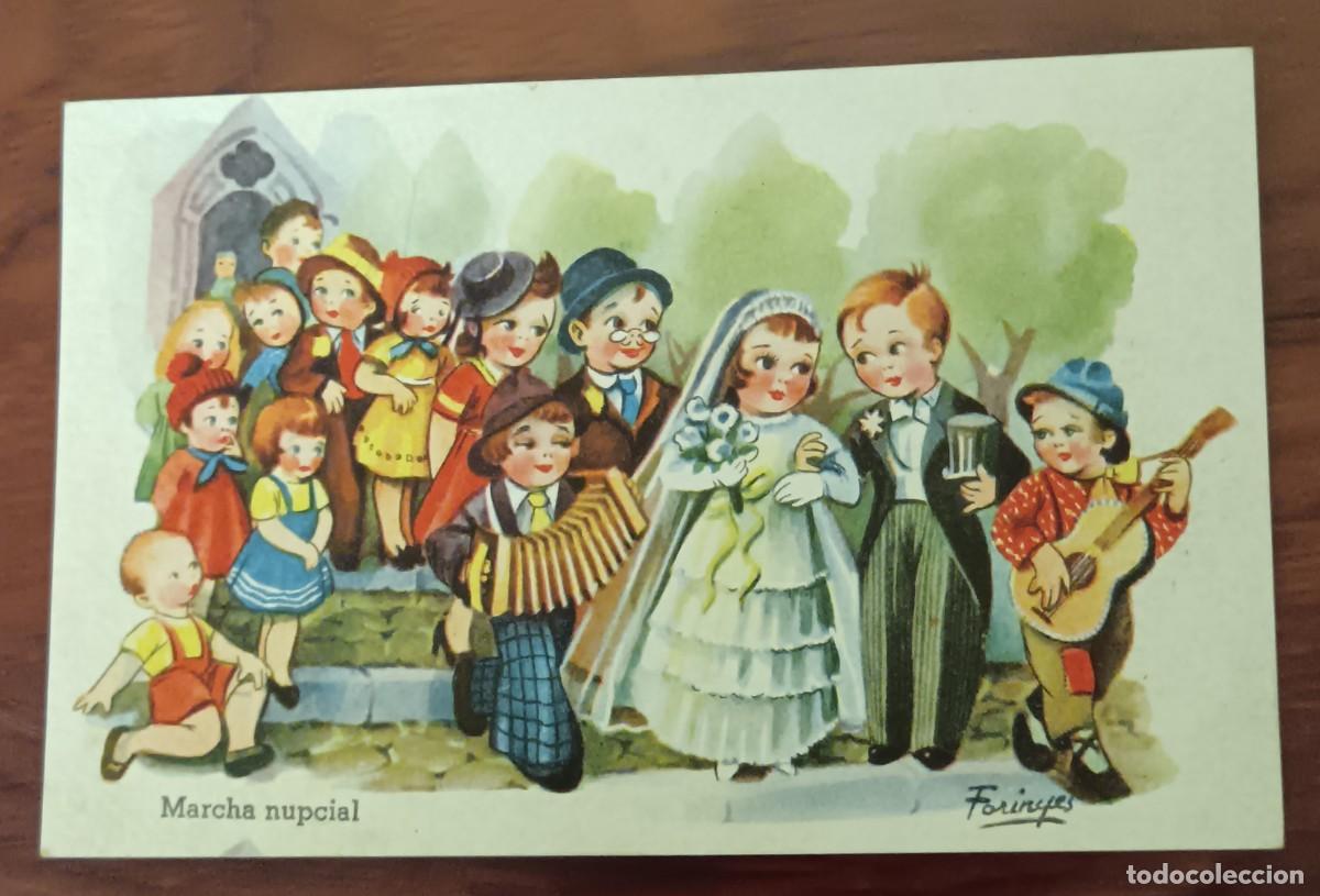 Postales: POSTAL INFANTIL ILUSTRADA POR FARINYES CMB SERIE N&ordm; 37 A&Ntilde;O 1942 ESCRITA 13,5X9 CM.