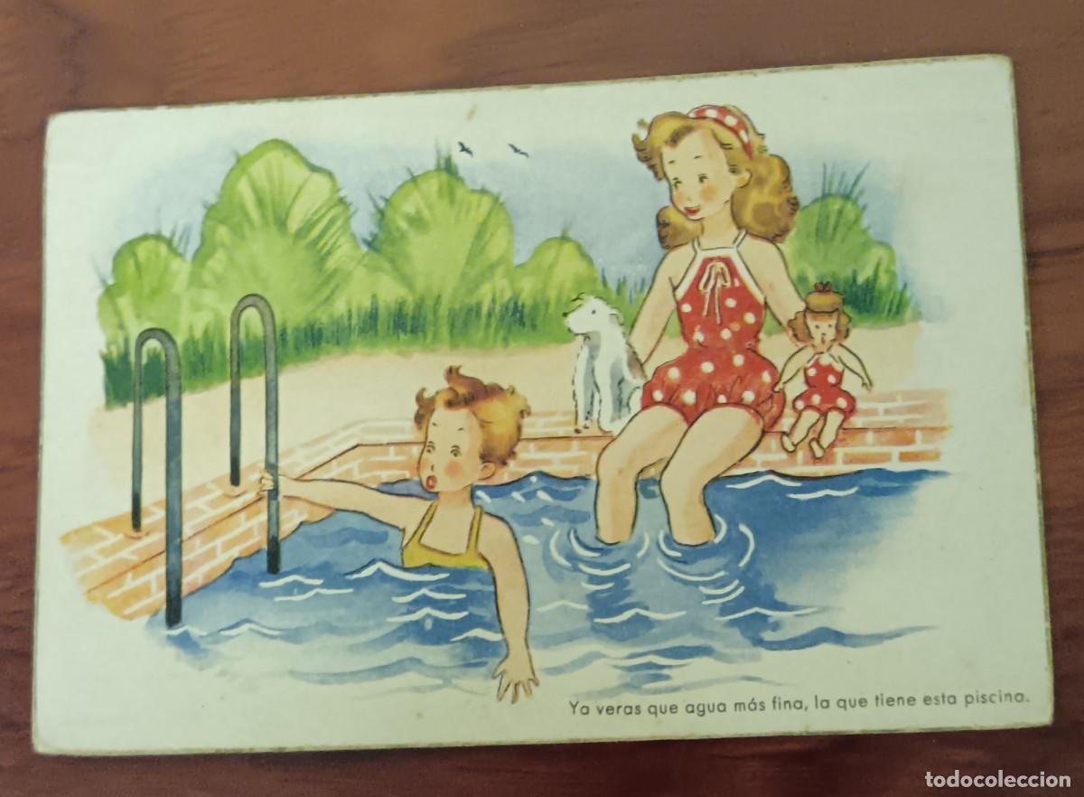 Postales: POSTAL INFANTIL EDICIONES COL&Oacute;N SERIE 142/4 A&Ntilde;O 1948 ESCRITA 14X9,5 CM.