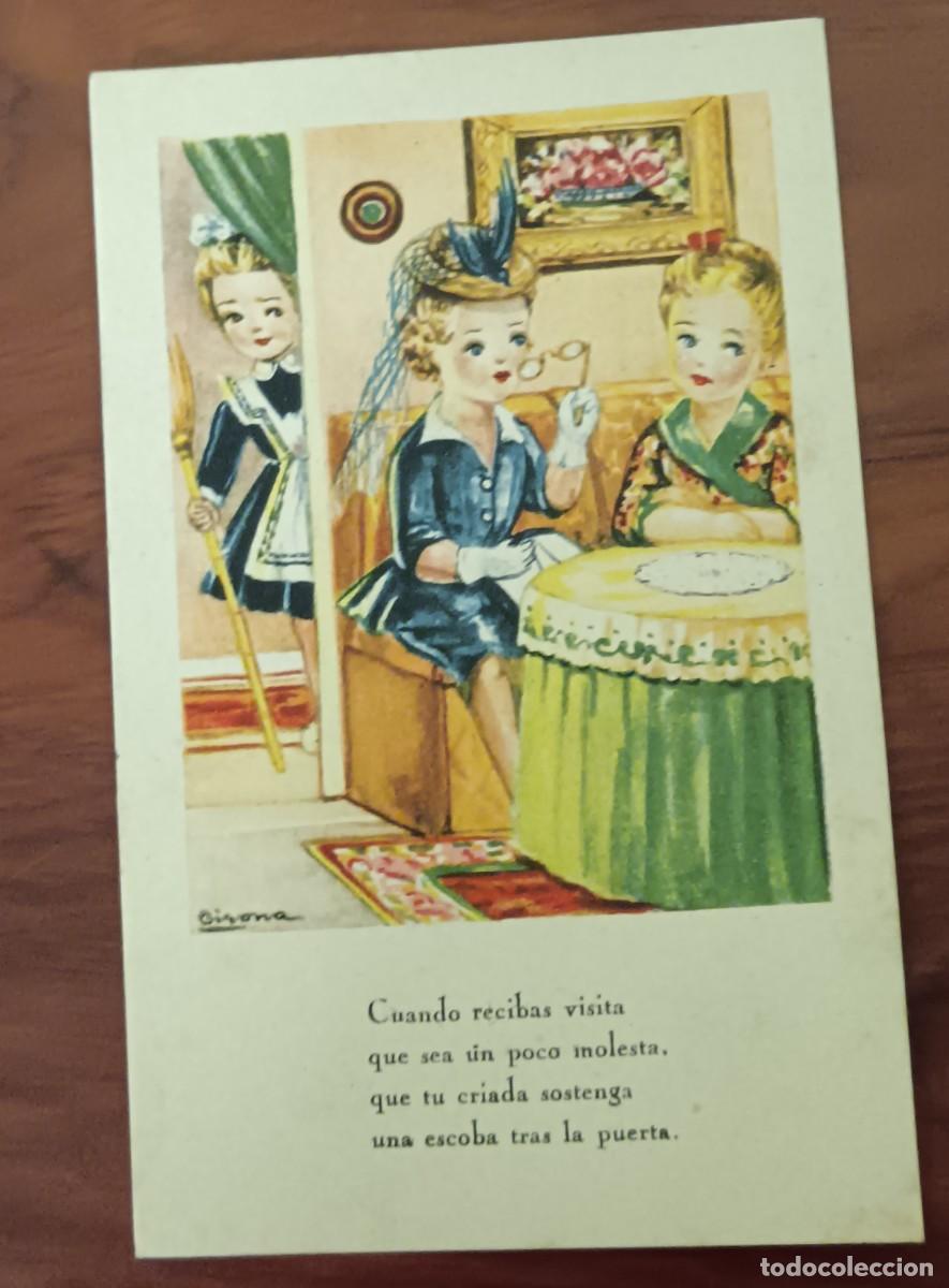 Postales: POSTAL INFANTIL ILUSTRADA POR GIRONA EDITORIAL ARTIGAS SERIE 92 A&Ntilde;O 1946 ESCRITA 13,5X9 CM.