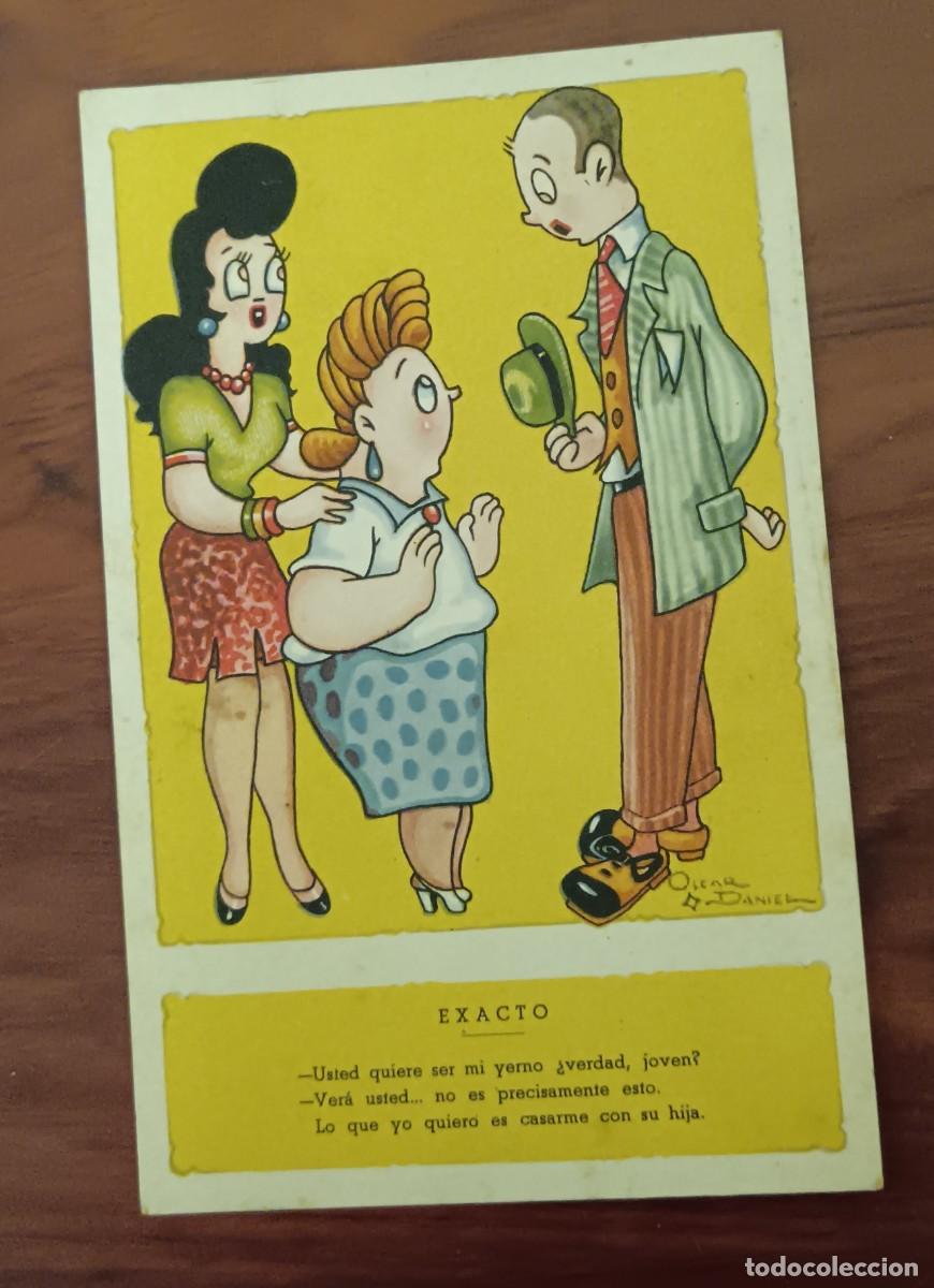 Postales: POSTAL HUMOR&Iacute;STICA ILUSTRADA POR &Oacute;SCAR DANIEL PD SERIE 830 ESCRITA 13,8X8,8 CM.