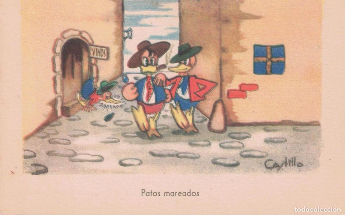 Postales: TARJETA POSTAL - PATOS MAREADOS - CASTILLO - M. MONFORT - SERIE 6 - SIN CIRCULAR - APROX. 1950