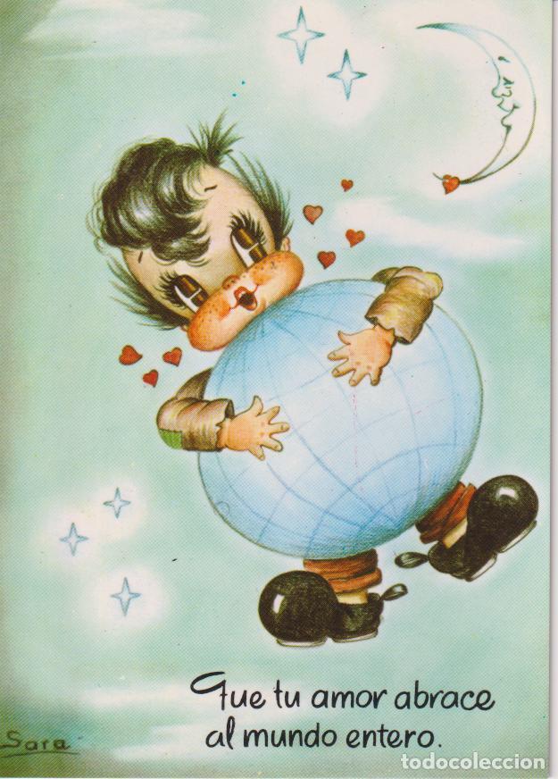 Postales: ILUSTRADOR: SARA, QUE TU AMOR ABRACE &ndash; ATA 101 &ndash; S/C