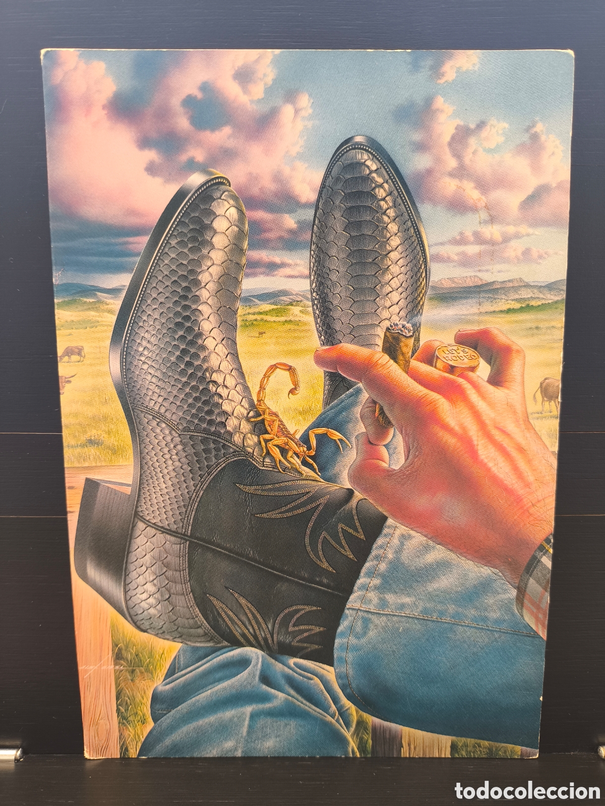 Postales: Tarjeta postal ilustrada Boots & Scorpion il. Axel Ebel Ed. Papel Moon Graphics