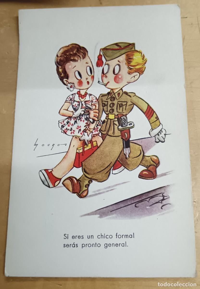 Postales: POSTAL HUMOR&Iacute;STICA ILUSTRADA POR MOURO EDICIONES COL&Oacute;N SERIE 129/1 SIN ESCRIBIR 14X9 CM.