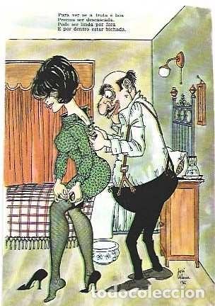 Postales: Portugal ++ y Postal, Humor, Para ver si el fruto es bueno... Vilhena, Ed. Negro y Blanco (9)