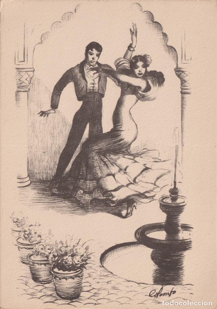 Postales: ILUSTRADOR:E,COLOMBO, BAILE FLAMENCO - SIN CIRCULAR