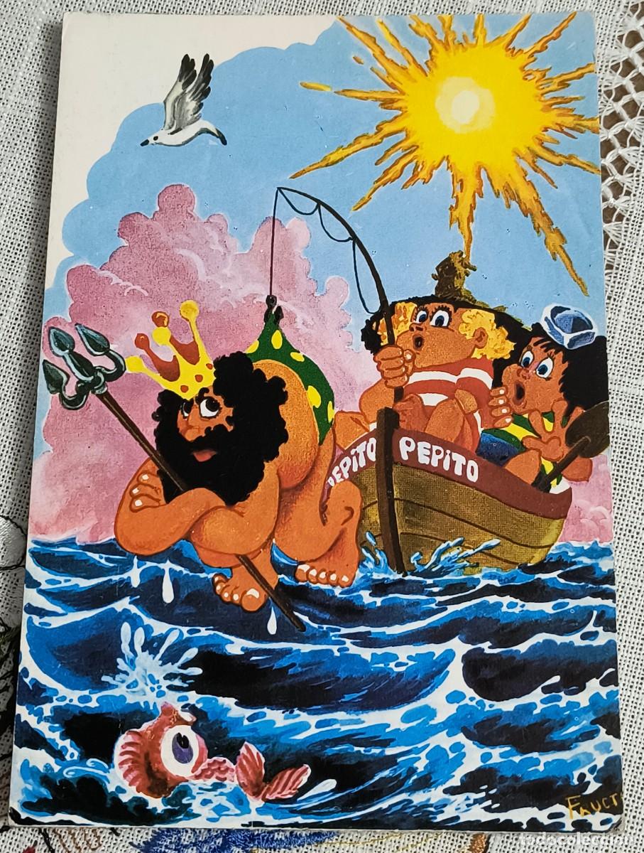 Postales: POSTAL HUMOR | PESCADORES PESCAN AL DIOS POSEID&Oacute;N - ALPE CETER