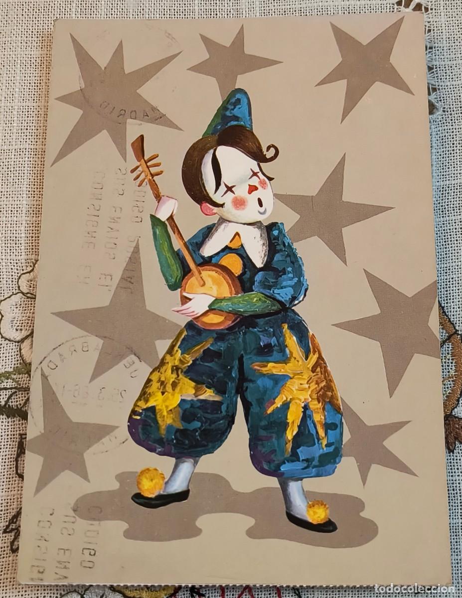 Postales: POSTAL | PAYASO TOCANDO INSTRUMENTO MUSICAL - 7468/31-C