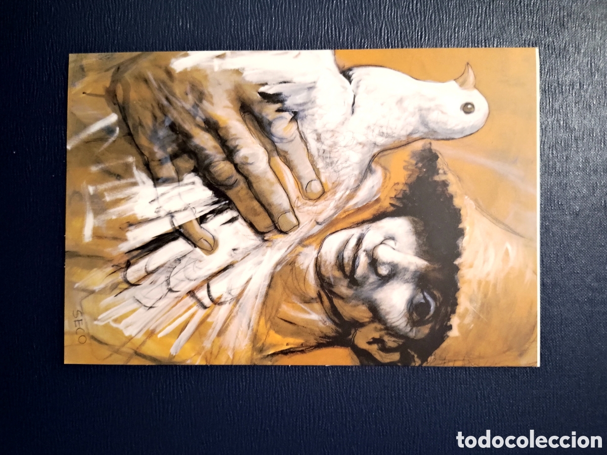 Postales: EL HOMBRE Y LA PALOMA - COLECCI&Oacute;N JUAN LUIS MONREAL - MUSEO DE LA MONEDA