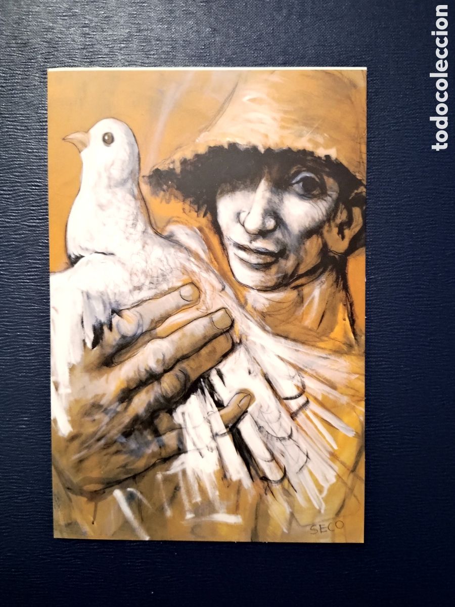 Postales: EL HOMBRE Y LA PALOMA - COLECCI&Oacute;N JUAN LUIS MONREAL - MUSEO DE LA MONEDA