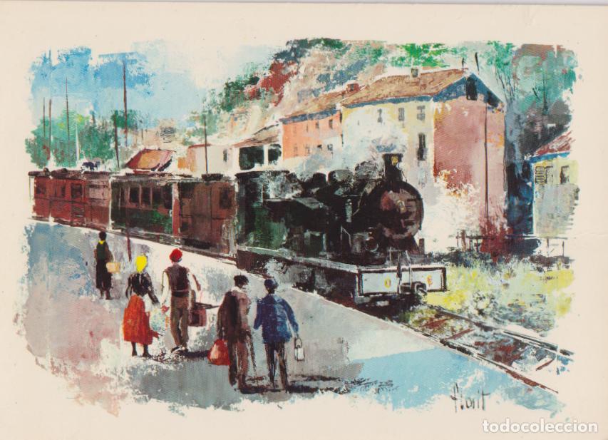Postales: ILUSTRADOR: FLORIT, FERROCARRIL DE GIRONA A OLOT (1911-1969) &ndash; ED.C.P.V.A. - S/C