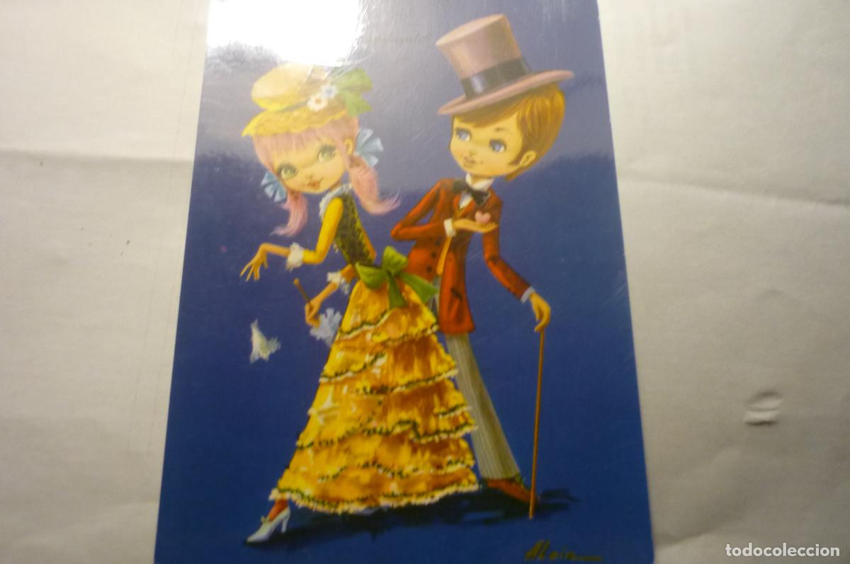 Postales: postal pareja elegante dibujo alain escrita