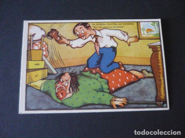 Postales: LA GUERRA CONTRAS LAS SUEGRAS POSTAL COMICA