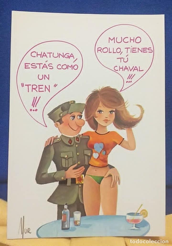 Postales: Postal Ilustrada Soldado Conquistador. Dibujante Mur