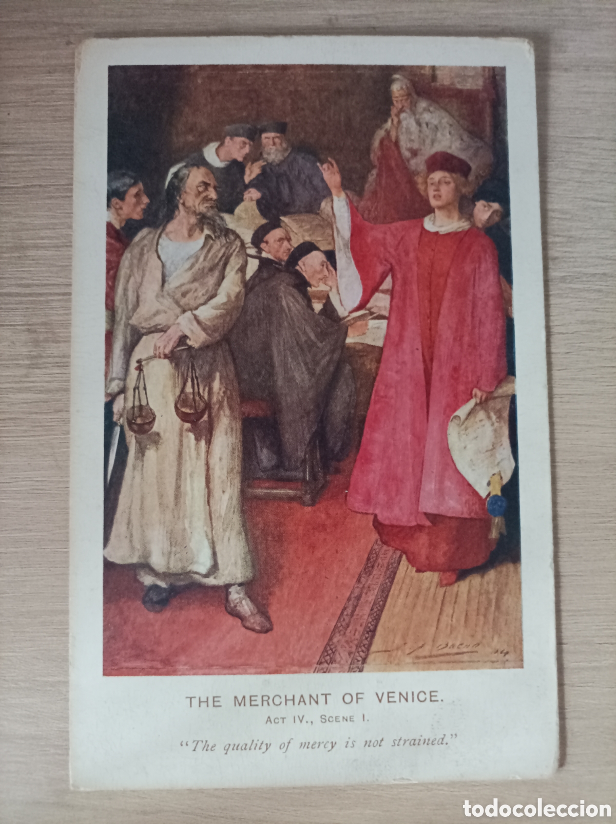 Postales: The Merchant of Venice (Act IV Scene I)_Faulkner; 1161