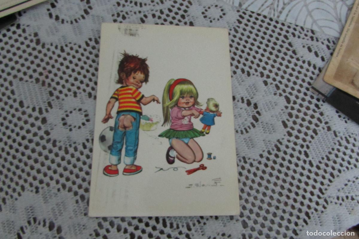 Postales: POSTAL DIBUJOS Y CARICATURAS ESCRITA CIRCULADA SELLO