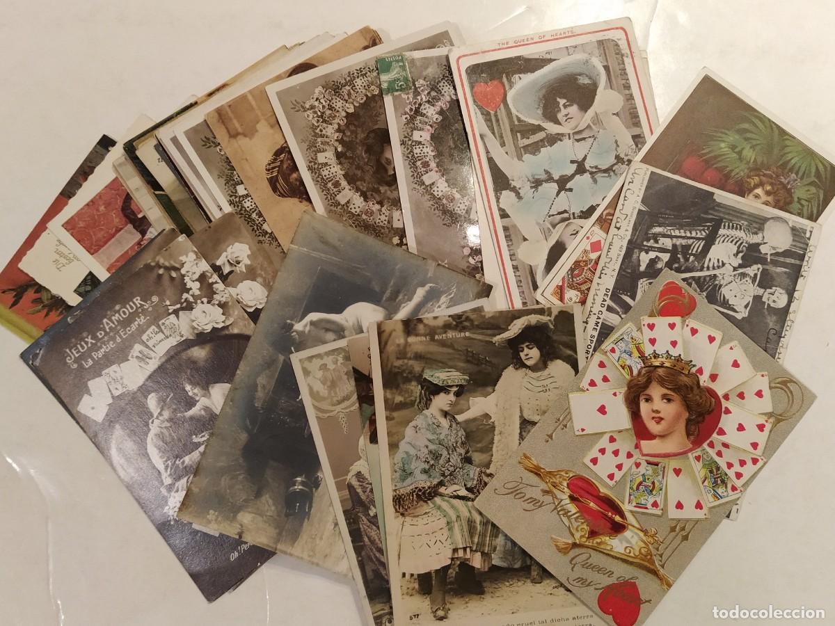 Postales: CARTAS NAIPES - COLECCION DE 46 POSTALES ANTIGUAS -VER FOTOS-(116.205)