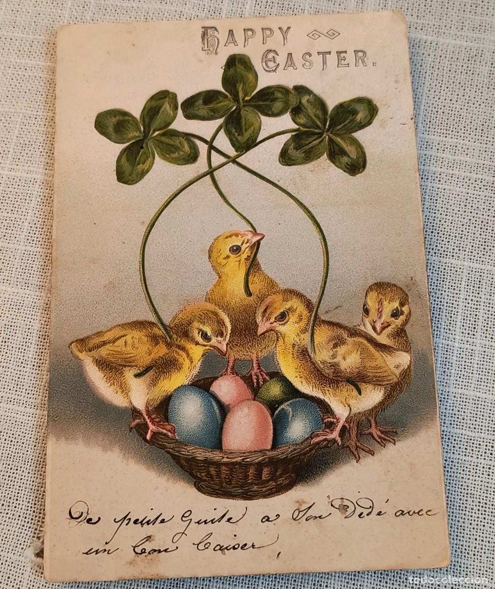 Postales: POSTAL SEMANA SANTA | HAPPY EASTER - POLLITOS