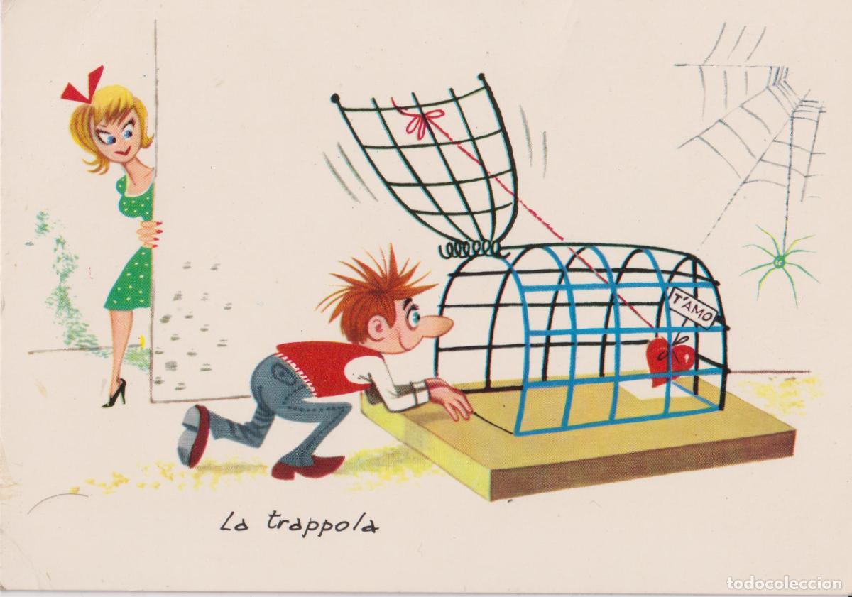 Postales: ILUSTRADOR: DESCONOCIDO, LA TRAPPOLA, T'AMO &ndash; GM 6057/57 &ndash; S/C