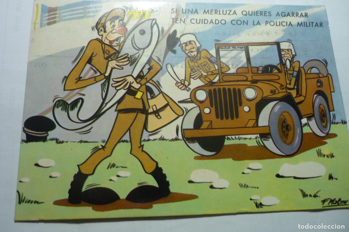 Postales: postal humor militar dibujo mateu circulada