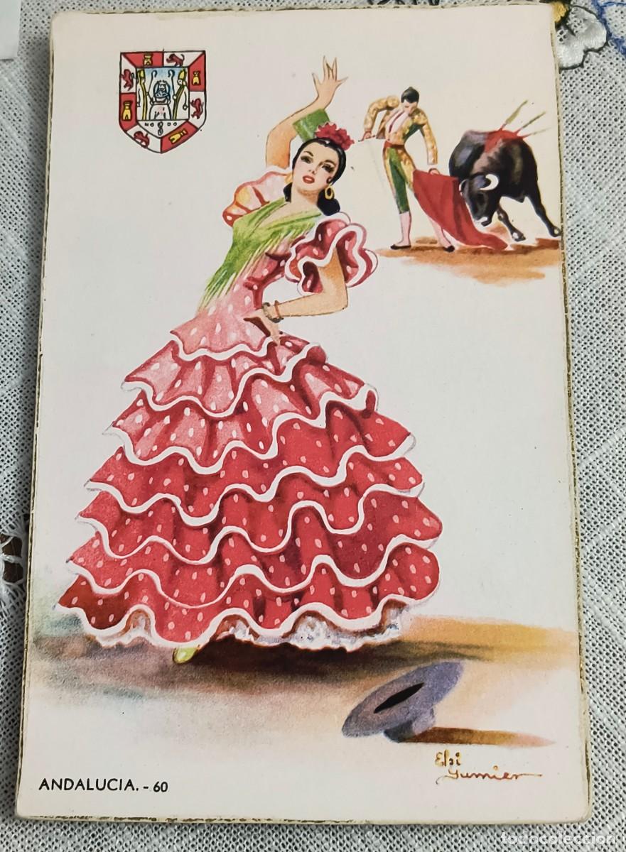Postales: POSTAL | MUJER FLAMENCA - ANDALUC&Iacute;A #60